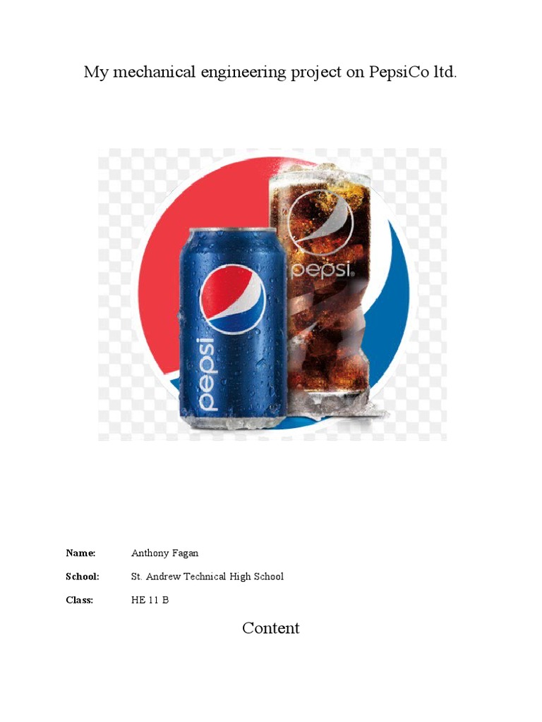 My Pepsi Report PDF Pepsi Employment