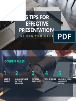 How To Be Effective in Presentations