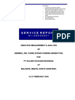 Vibration Analysis and Monitoring for Steam Turbine Generator