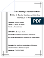 Universidad Abierta y A Distancia de México: División de Ciencias Sociales y Administrativas Licenciatura en Derecho