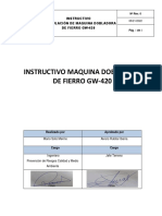 Instructivo Maquina Dobladora de Fierro GW-420