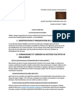 Identification Et Presentation de L'Interlocuteur: ISM Dakar/ Institut Supérieur de Management