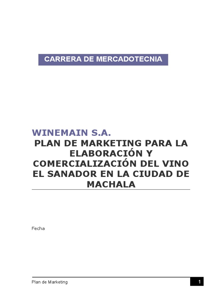 Plan de Marketing para El Sanador | PDF | Marketing | Producto (Negocio)