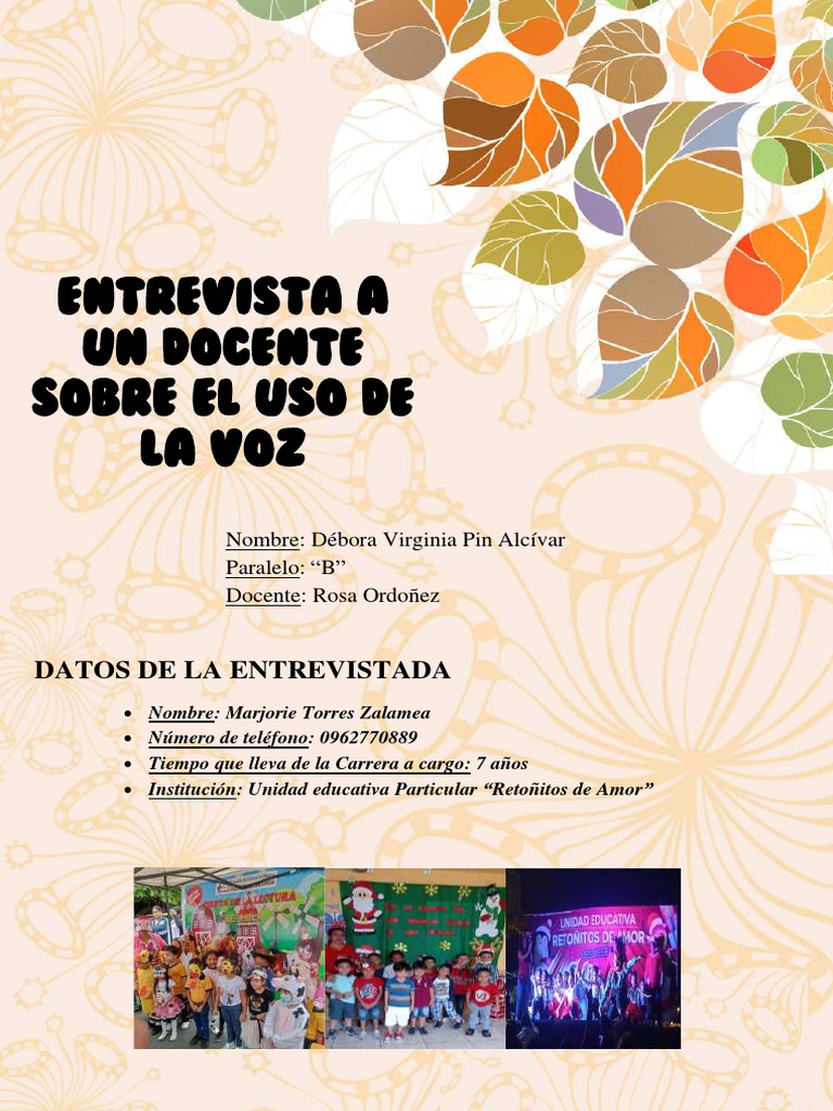 Uso de la voz en la enseñanza docente | PDF