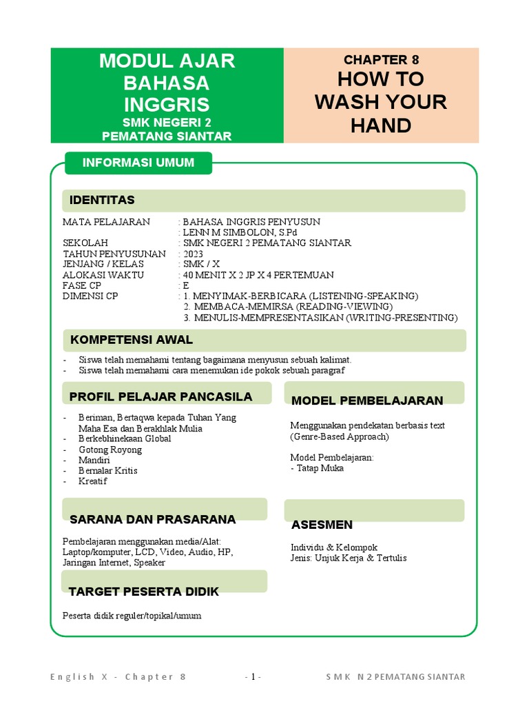 MODUL 8 Procedure Text | PDF