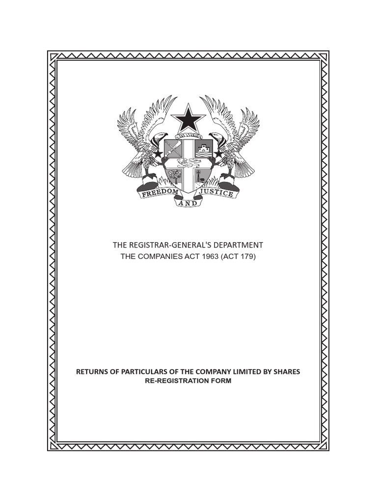 Company Re-Registration Guide | PDF | Private Law | Business Economics