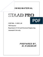 Staad Pro Manual - Csep 806