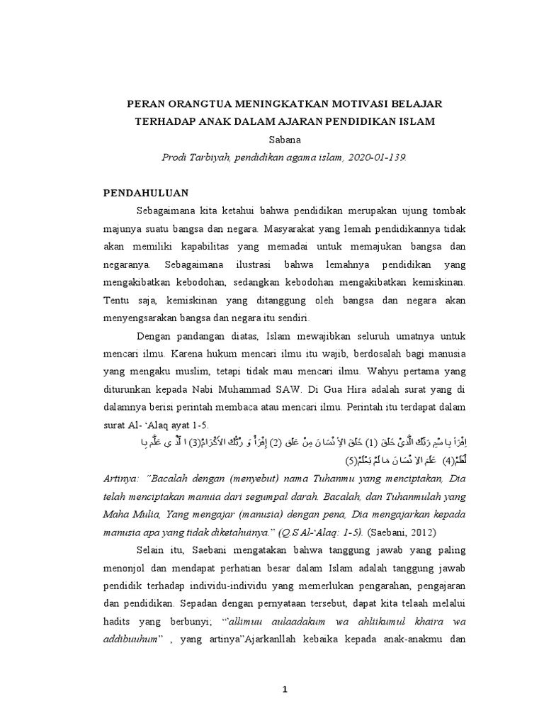 Jurnal Ilmu Pendidikan Islam | PDF