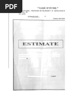 Estimate