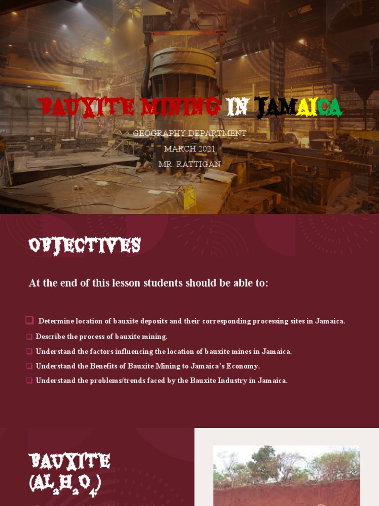 Bauxite in Jamaica PDF Aluminium Oxide Mining