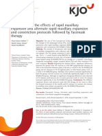 Comparison of The Effects of Rapid Maxillary Expansion and Alternate Rapid Maxillary Expansion and Constriction Protocols Followed by Facemask Therapy