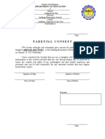 Parental Consent Form for School Sports Event