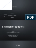 Inversion of Sentences