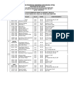 JADWAL KULIAH SIPIL