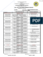 Accomplishment and Narrative Report Sept