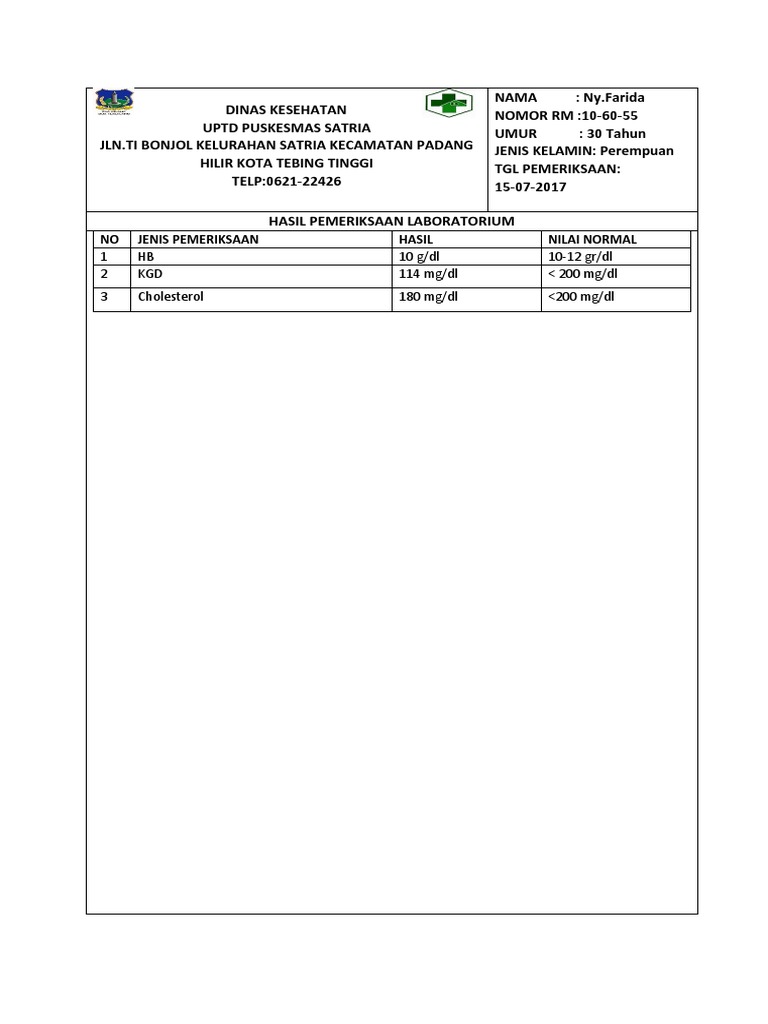 Pemeriksaan Lab | PDF