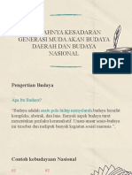 RENDAHNYA KESADARAN GENERASI MUDA AKAN BUDAYA