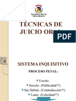 Acusación: Pruebas y principios en el juicio oral