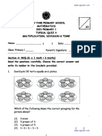 2021 P1 Maths Quizes Henry Park