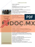 Xdoc - MX Curriculum Vitae Claudia Garcia de La Cadena Ramirez