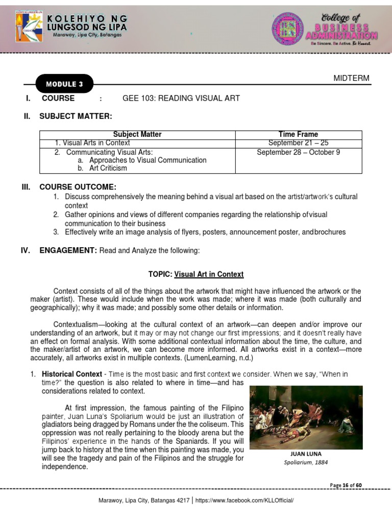 Understanding Visual Arts Context | PDF | Composition (Visual Arts ...