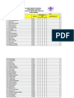 Daftar Absen Peserta Pramuka