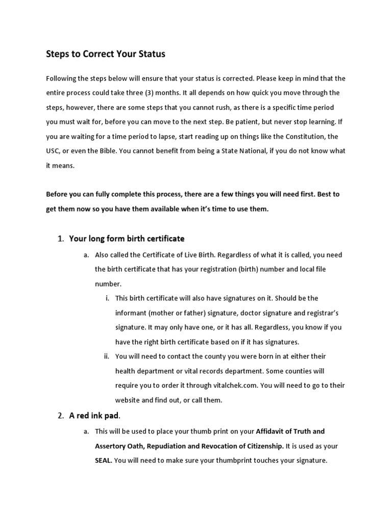 Start+Here 2 PDF Notary Public Birth Certificate