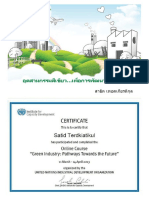 1-Day Training in Green Industry For The Sustainable Development