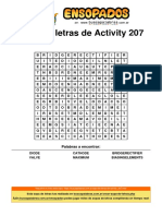 Sopa de Letras de Activity - 207