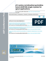 2-Amino 4,6-Dimethyl Pyrimidine 4-Nitrophenol (AMP4N) Single Crystals For Technological Applications