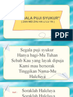 Puji Syukur Haleluya