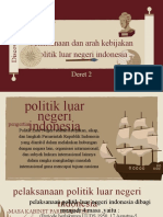 Pelaksanaan Dan Arah Kebijakan Politik Luar Negeri Indonesia