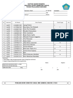 Daftar Hadir Peserta Penilaian Akhir Semester Ganjil TAHUN PELAJARAN 2022/2023