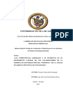 Las Competencias Laborales y Su Incidencia en Emp de Seg Privada