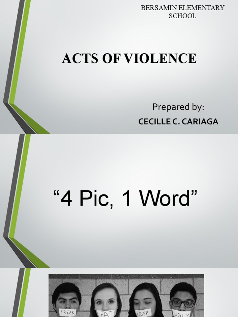 Acts of Violence PDF Violence Psychological Abuse