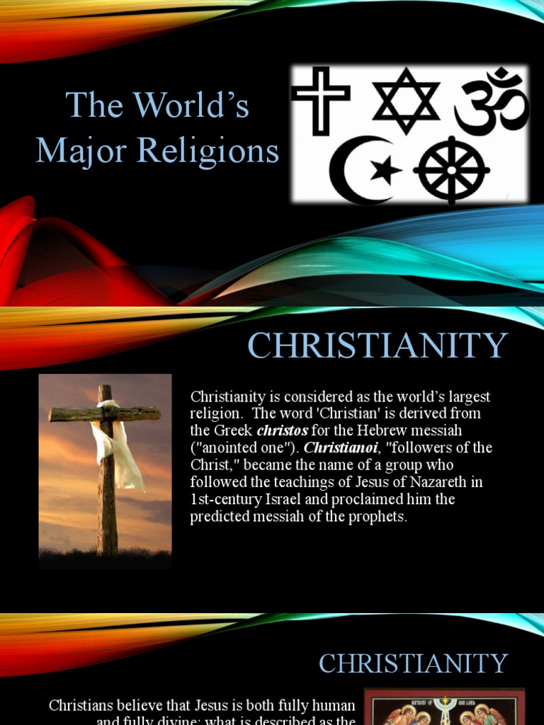 Five Major Religions PDF Christian Denomination Catholic Church