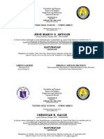Sample Template Certificate (Junior High) 2020-2021