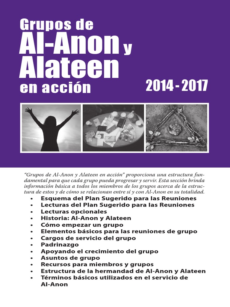 Al-Anon y Alateen. Grupos De. en Acción | PDF | Alcoholismo | Anonimato