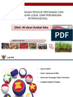 Perlindungan Produk Pertanian Dan Peternakan Lokal Dari Persaingan Internasional