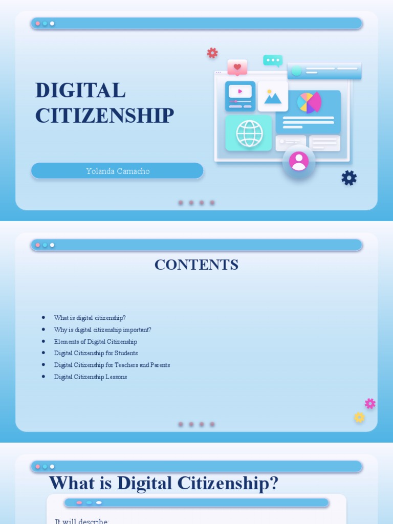 Digital Citizenship PDF Cyberbullying Privacy