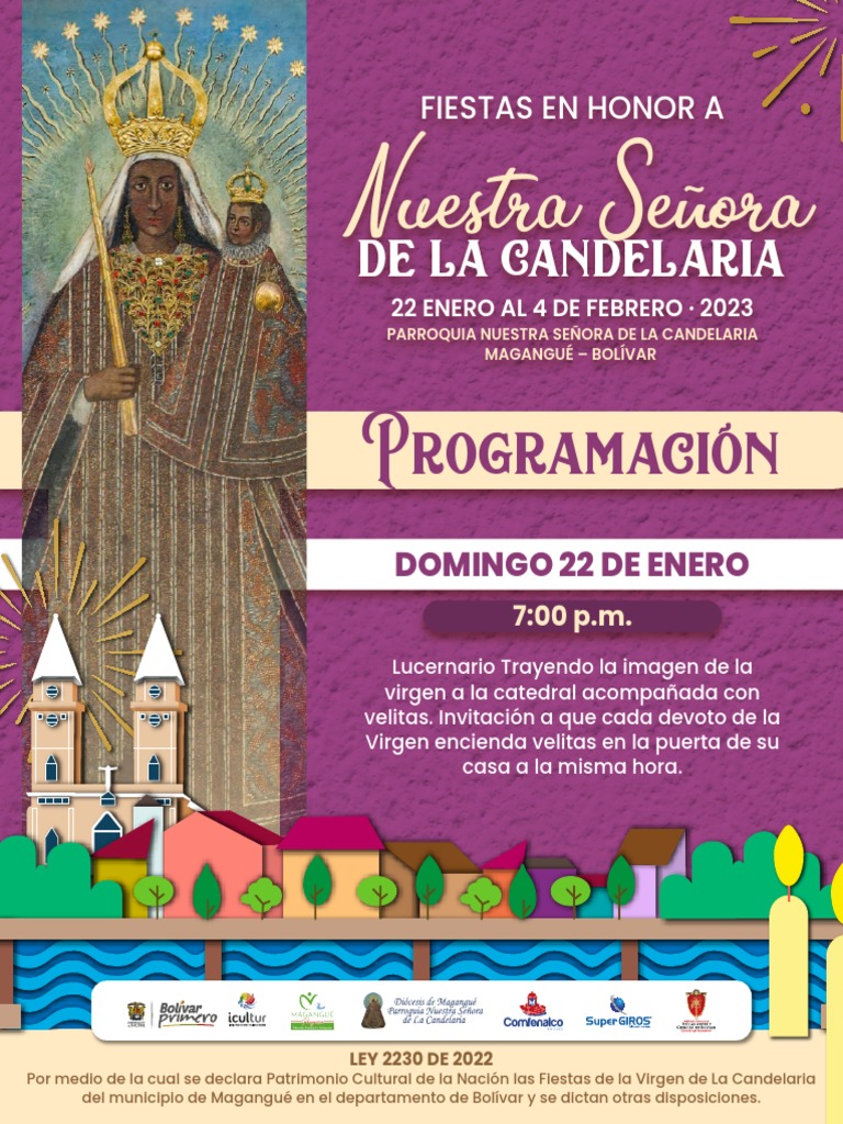 Fiestas de la Candelaria 2023 en Magangué | PDF | Misa (liturgia ...