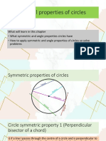 Geometrical Properties of Circles