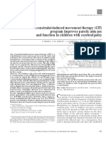 A Modified Constraint-Induced Movement Therapy (CIT) Program Improves Paretic Arm Use and Function in Children With Cerebral Palsy