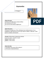 Ozymandias Poem Notes by Aqsa