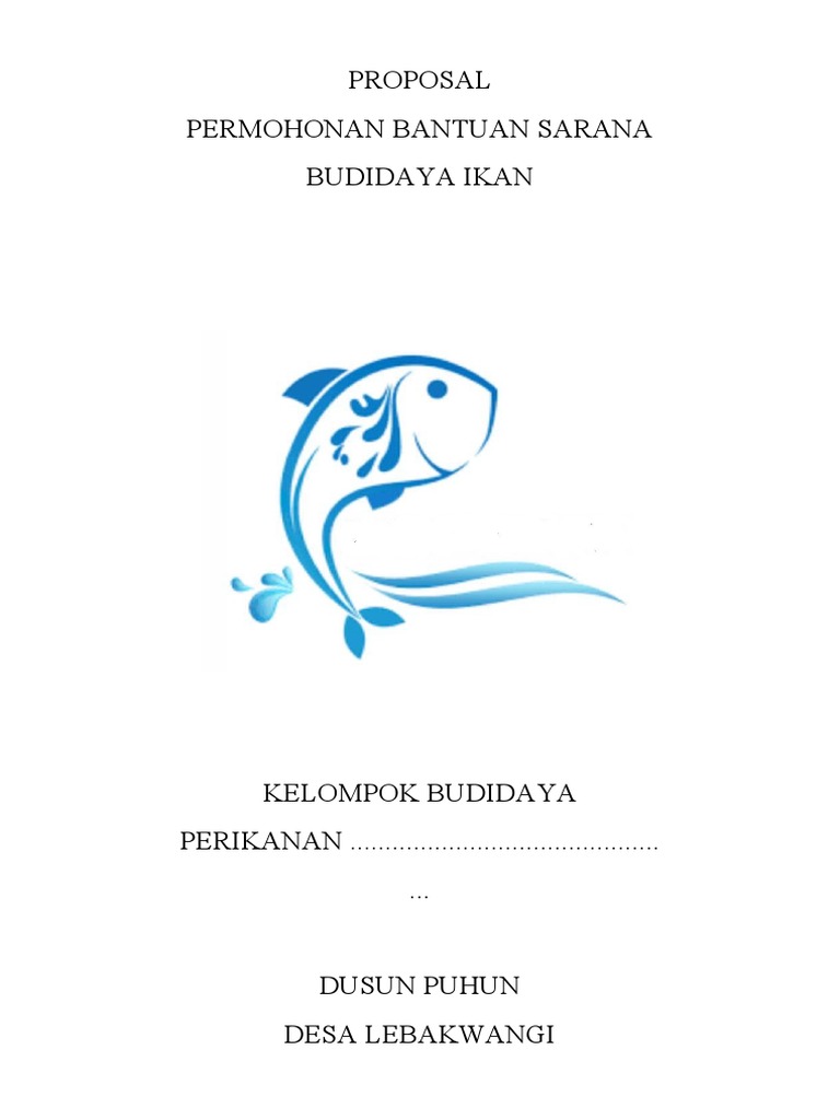 Proposal Dinas Perikanan | PDF
