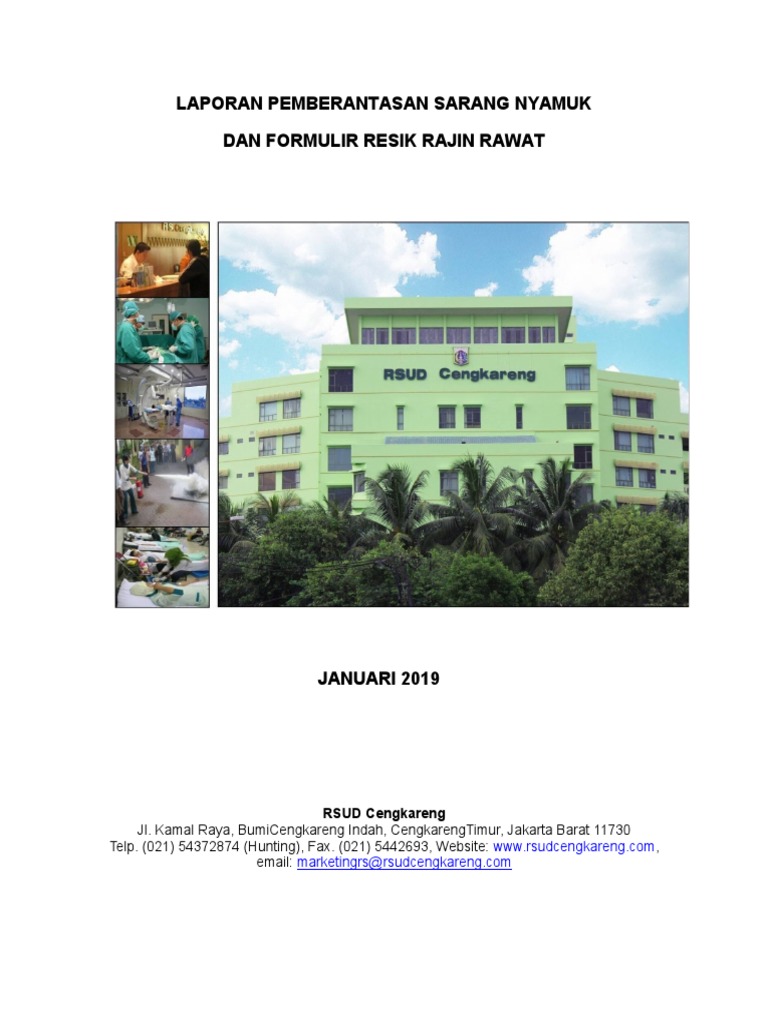Laporan Pemberantasan Sarang Nyamuk RSUD | PDF