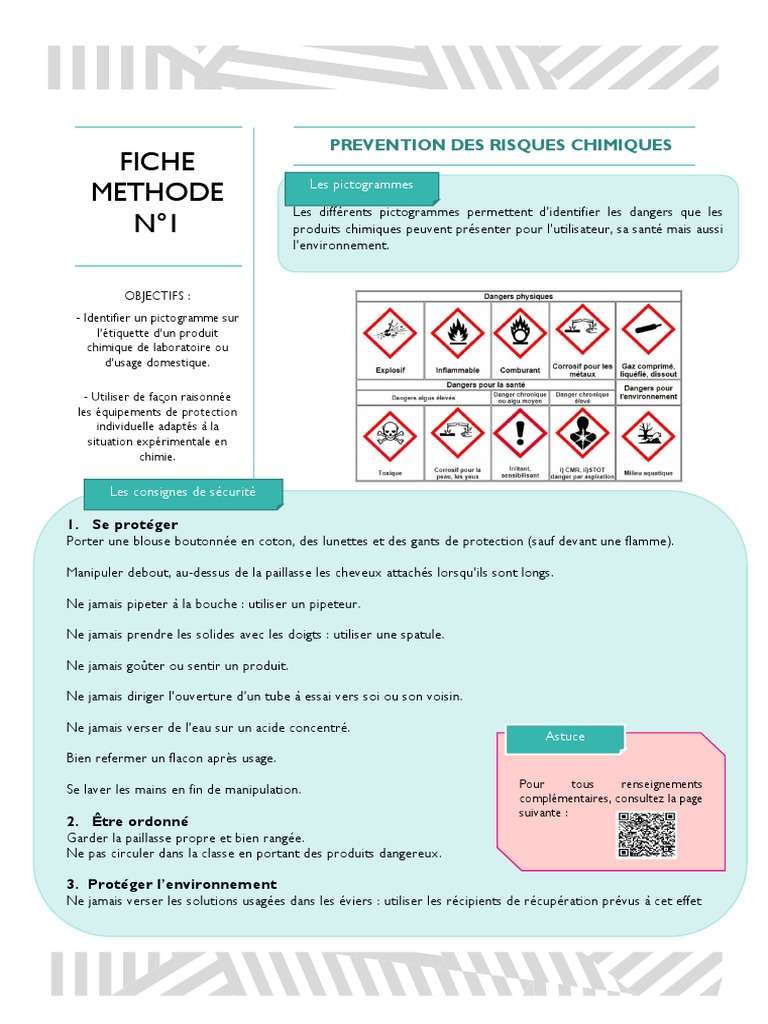 Fiche Méthode Risques Chimiques | PDF