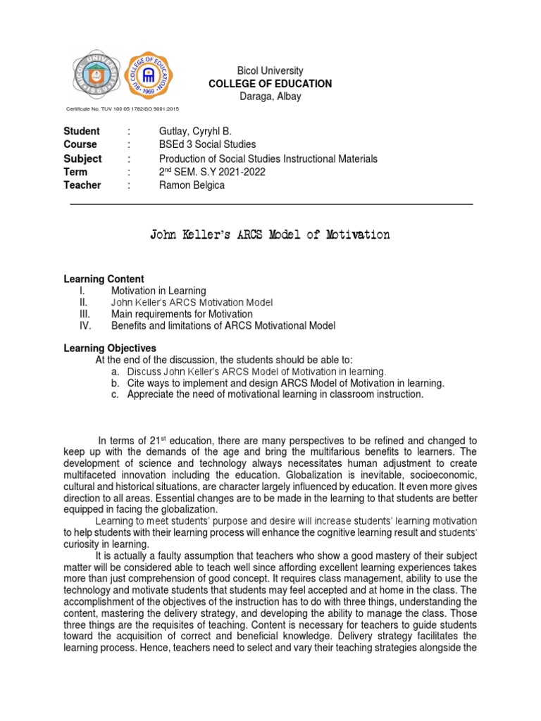 Gutlay, Cyryhl B. BSEd 3 Social Studies Production of Social