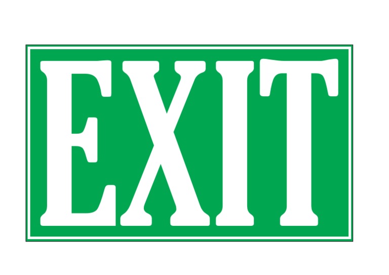 Exit Sign A4 | PDF