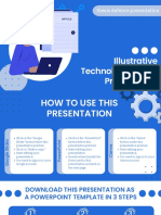 Bright Blue and White Illustrative Technology Thesis Presentation, Копия
